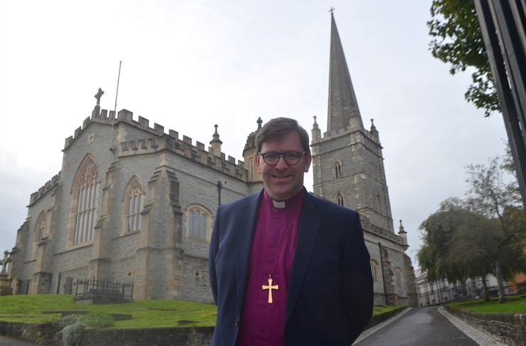 Bishop Forster at St Columb's Cathedral, Londonderry.
