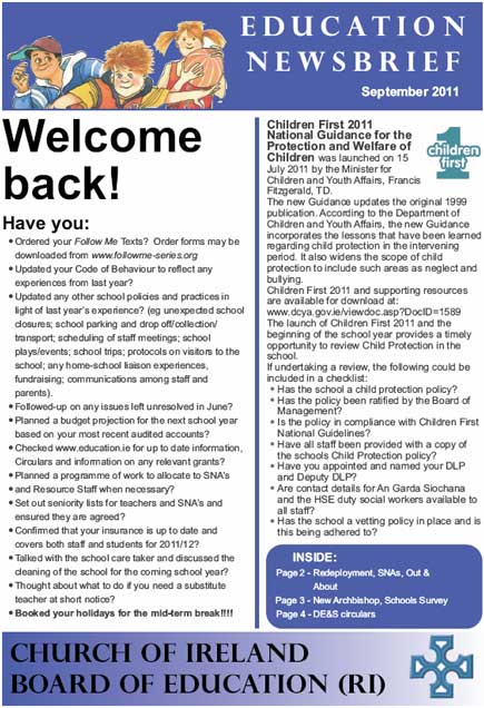 Education Newsbrief (RI), September 2011