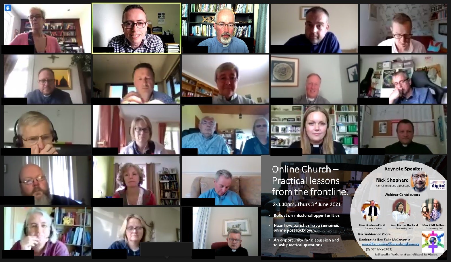 Participants in the webinar.