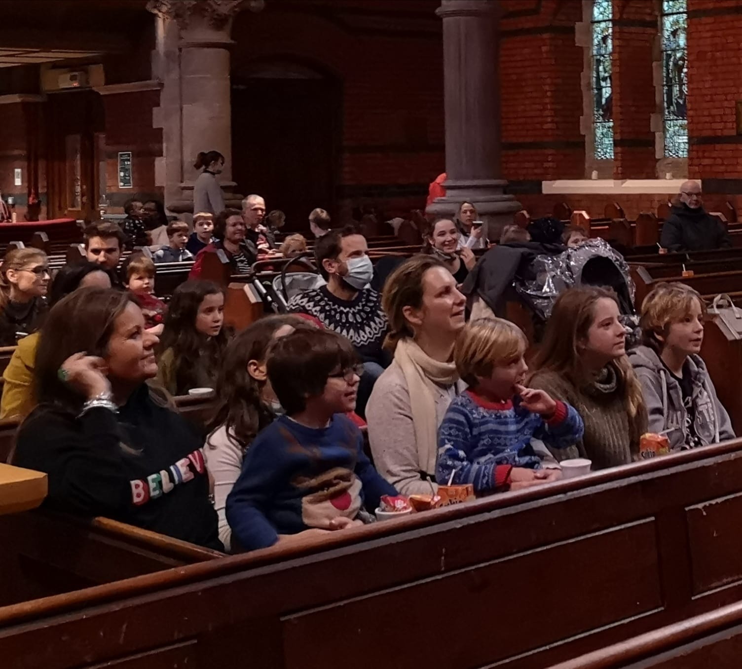 Giggle Box Live is a monthly community outreach event in Holywood Parish Church with most families coming from the local school.