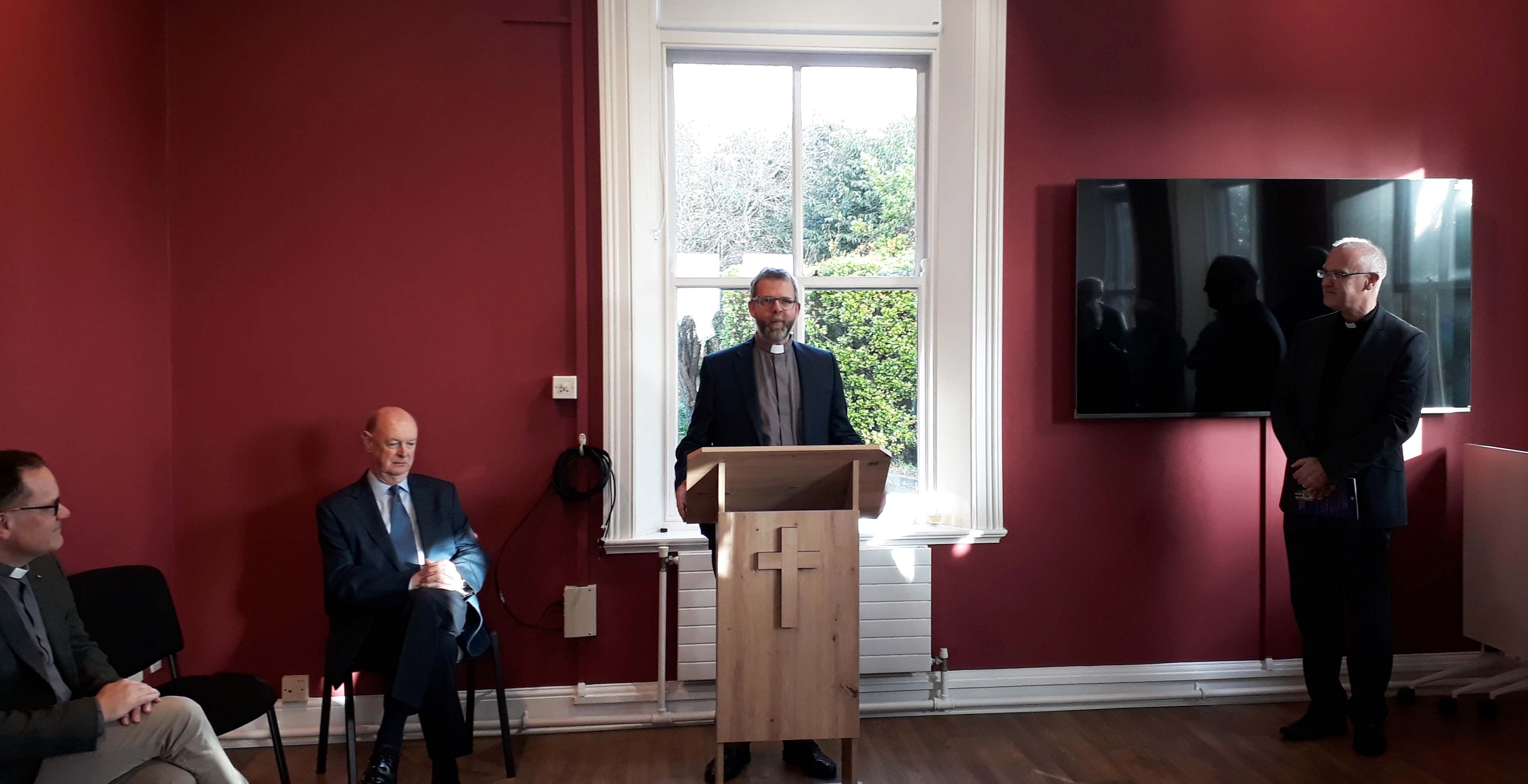 The Revd Andy Hay speaks at the launch of Discipling in Church Street.