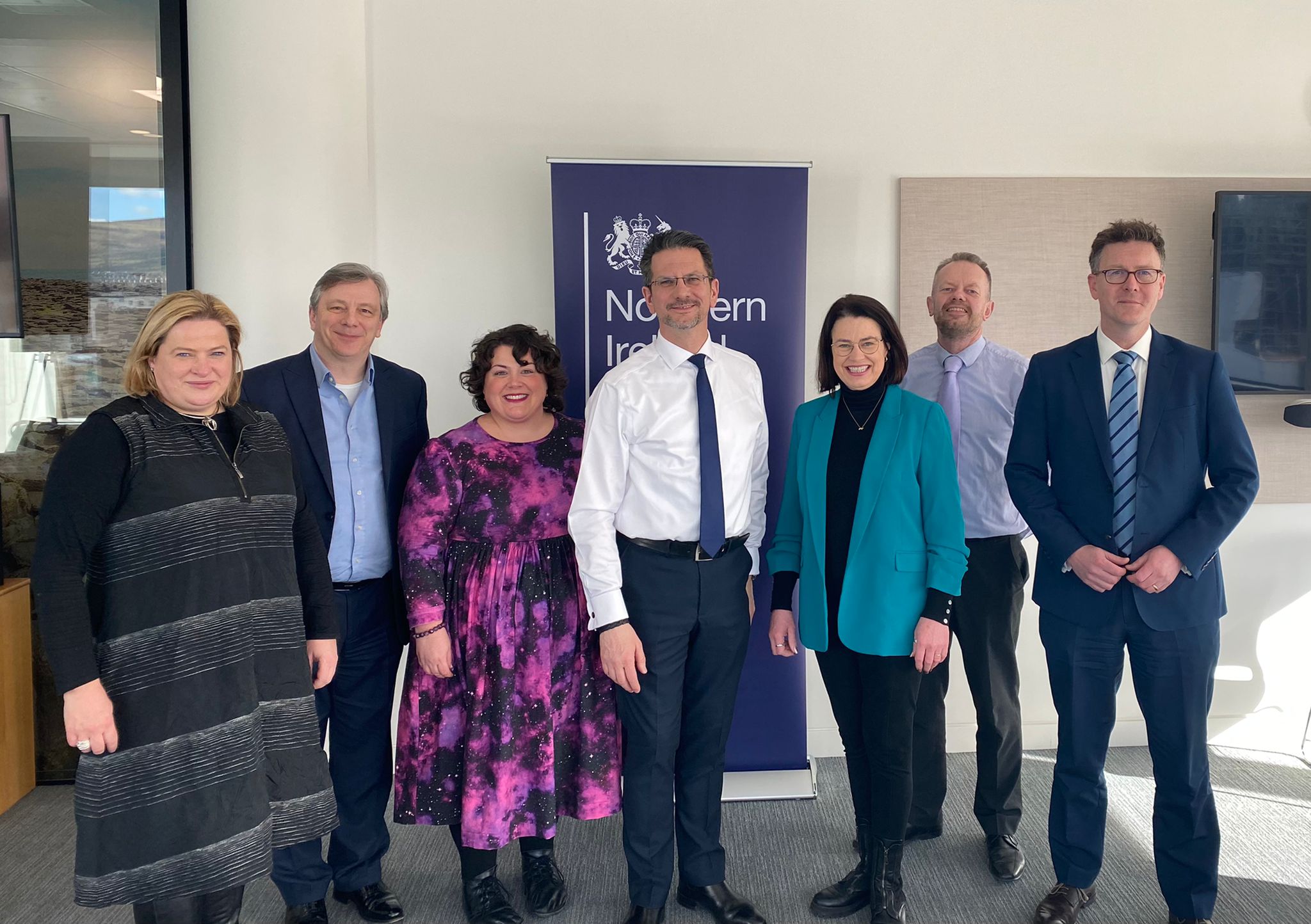 Leaders of education bodies with Steve Baker MP, Minister of State in the Northern Ireland Office.