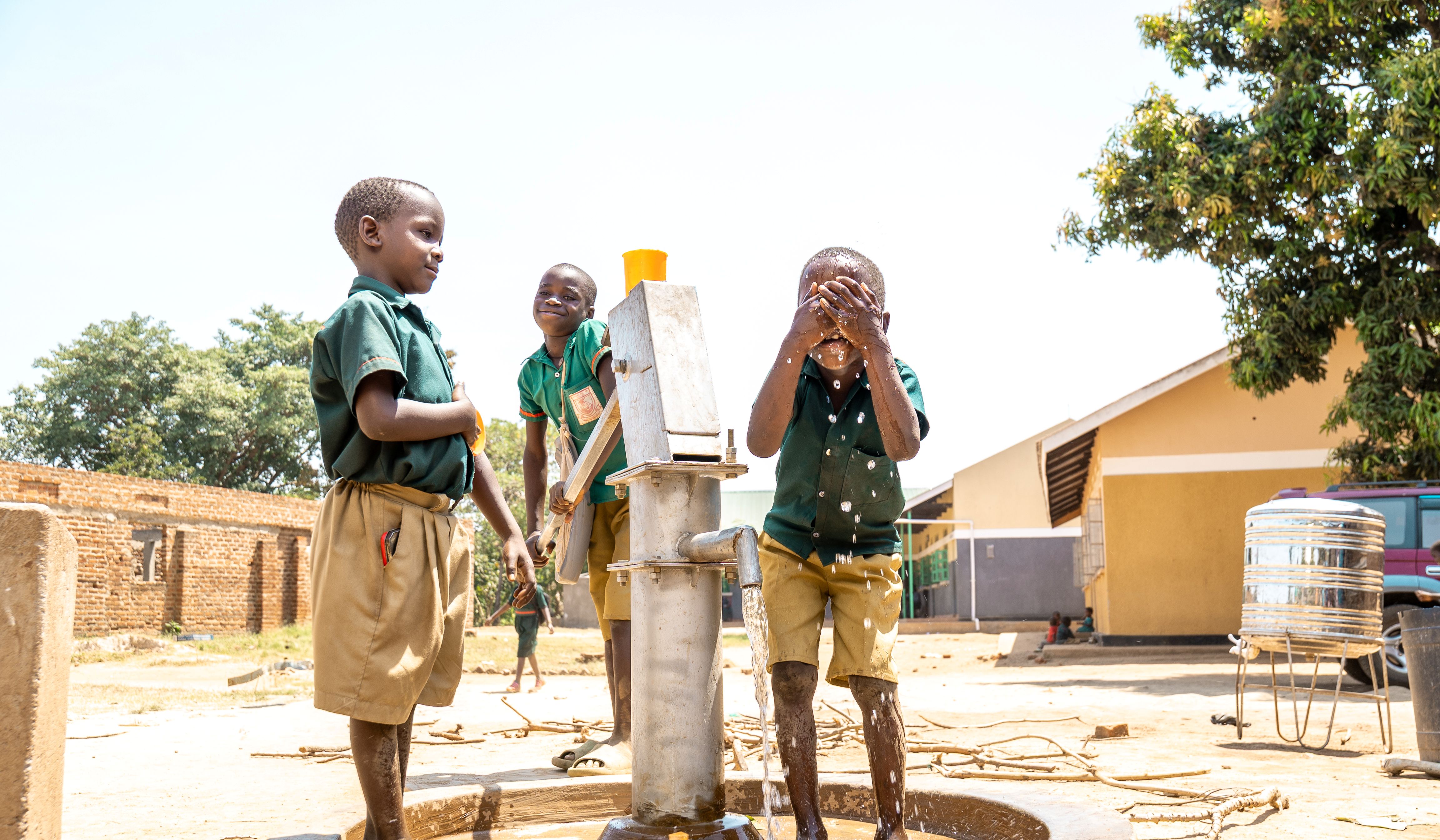 Schoolchildren in South Sudan involved in the Fields of Life Thrive programme.&nbsp; Photo credit: Fields of Life.