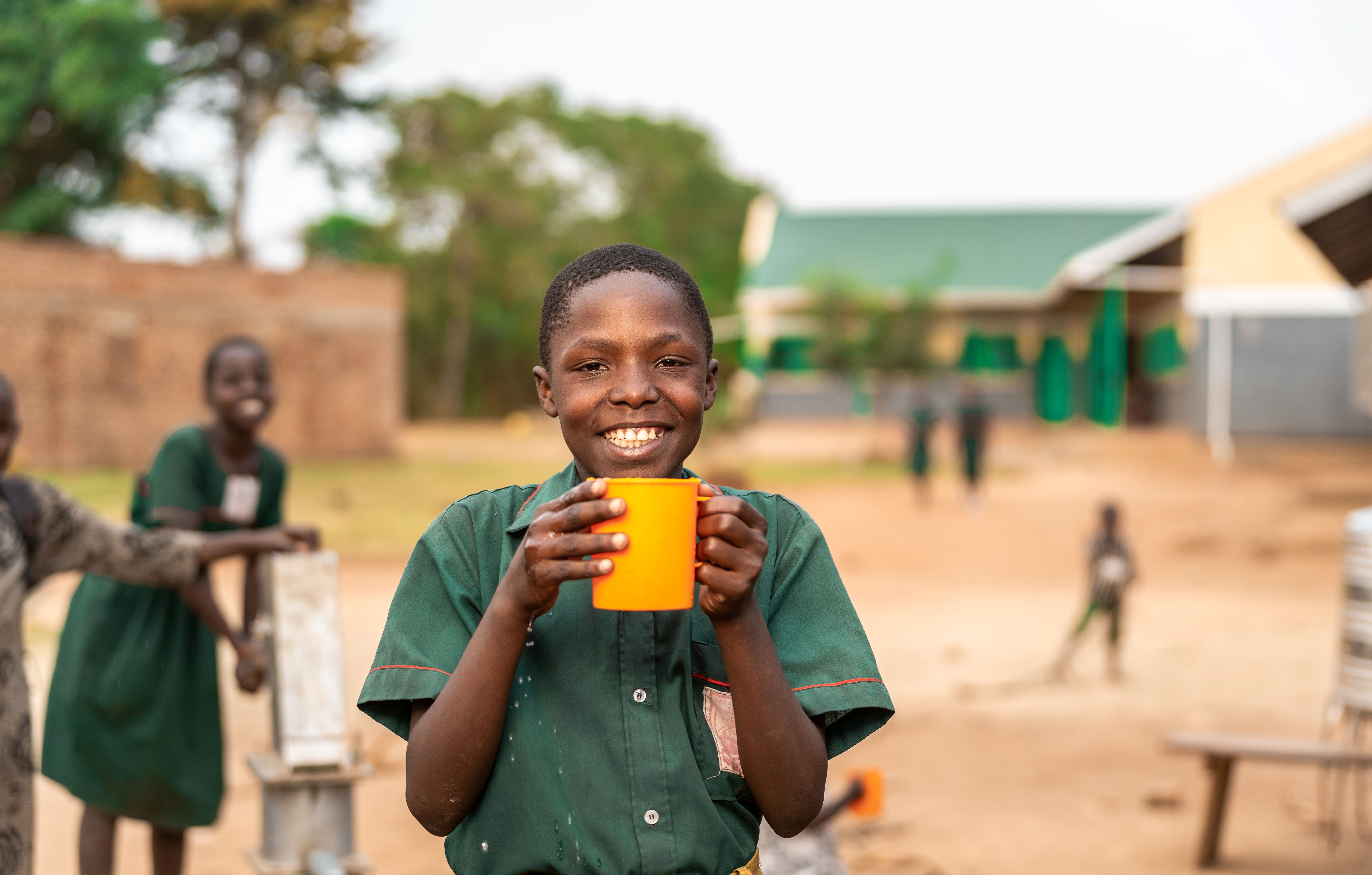Schoolchildren in South Sudan involved in the Fields of Life Thrive programme.&nbsp; Photo credit: Fields of Life.