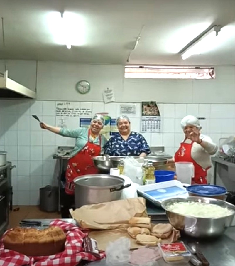 Volunteers at the ministry to homeless people in Santiago, Chile. Photo credit: SAMS Ireland.