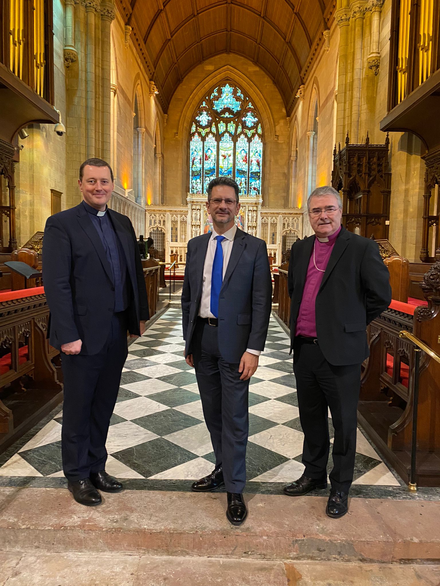 The Dean, Minister of State and the Archbishop.