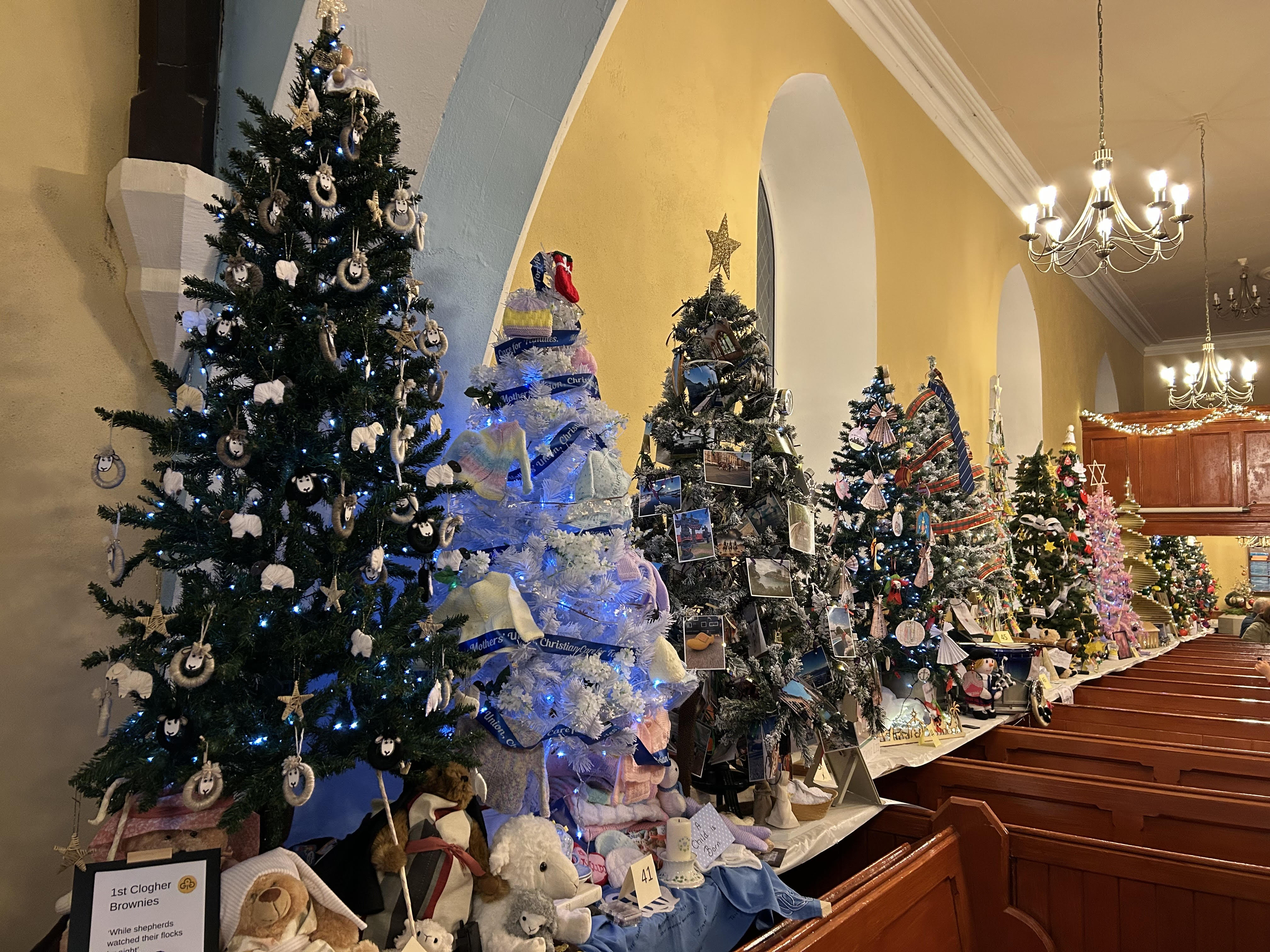 A Christmas tree festival in Clogher Diocese.