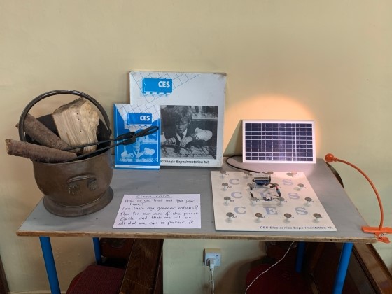 Prayer station: 'IPCC Climate Change'.