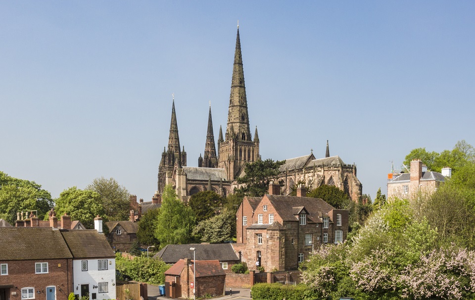 Lichfield Cathedral.