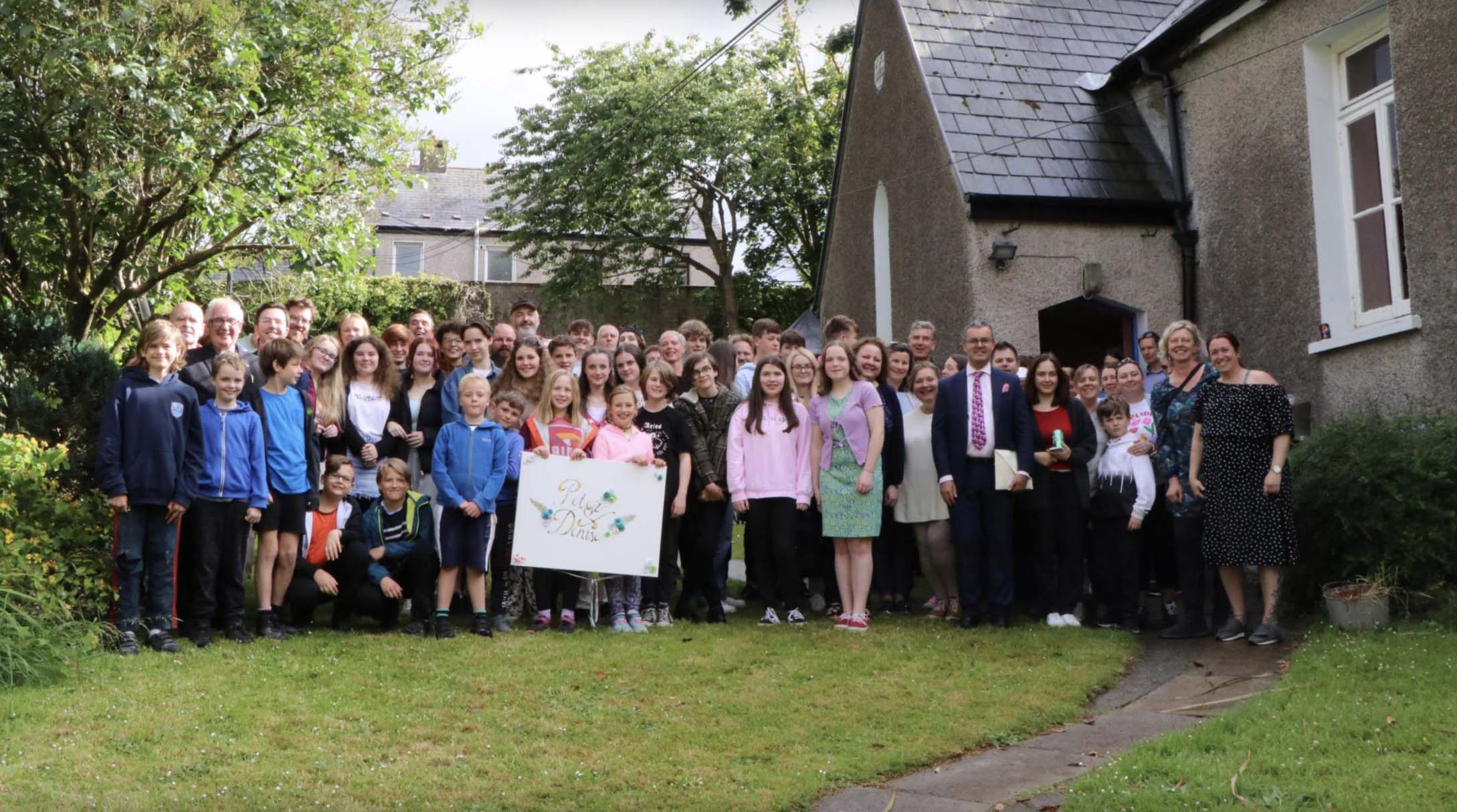 The choir at the barbecue. Photo: Orla O'Byrne.