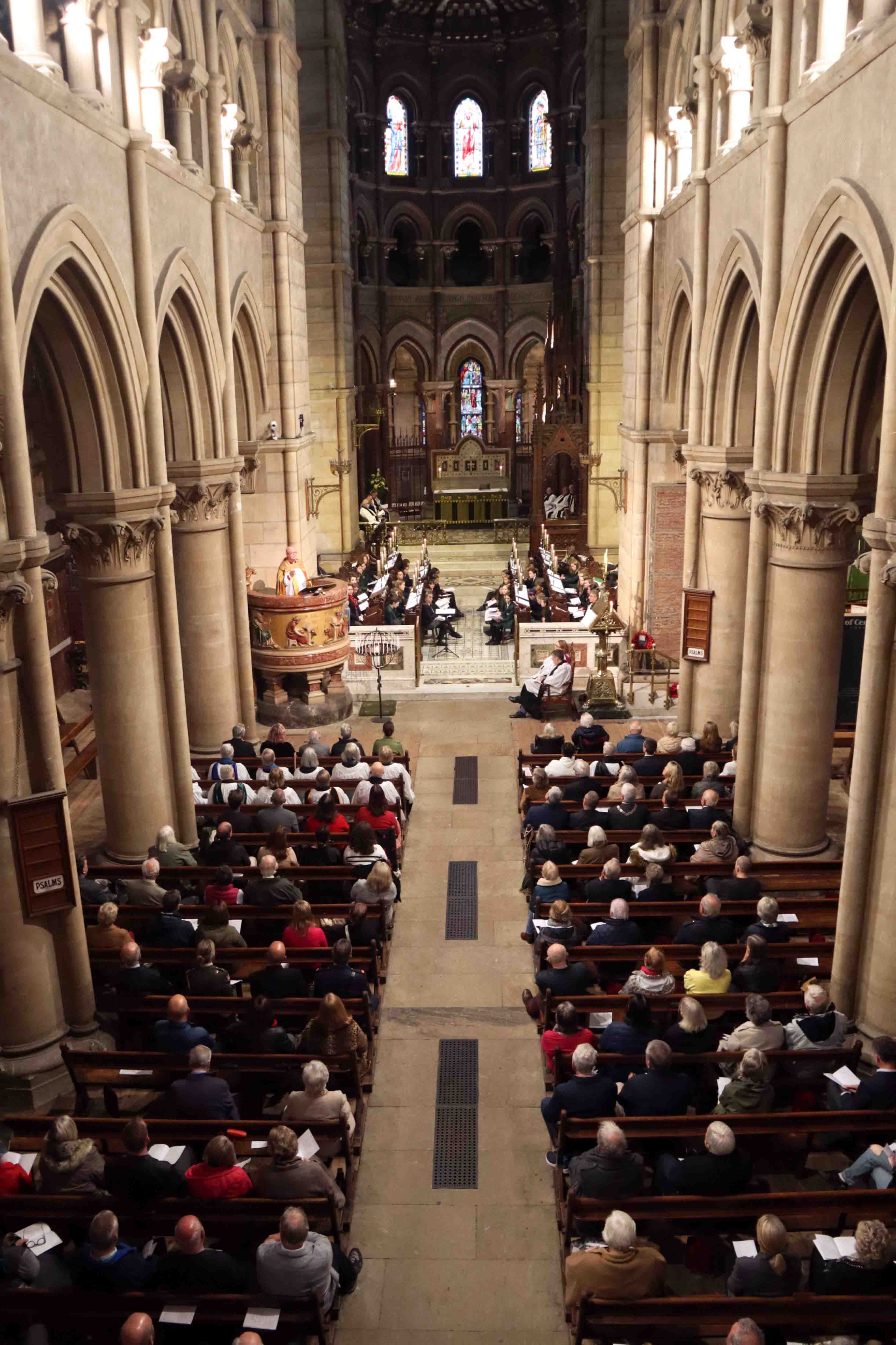 A full Cathedral for the Service of Thanksgiving.