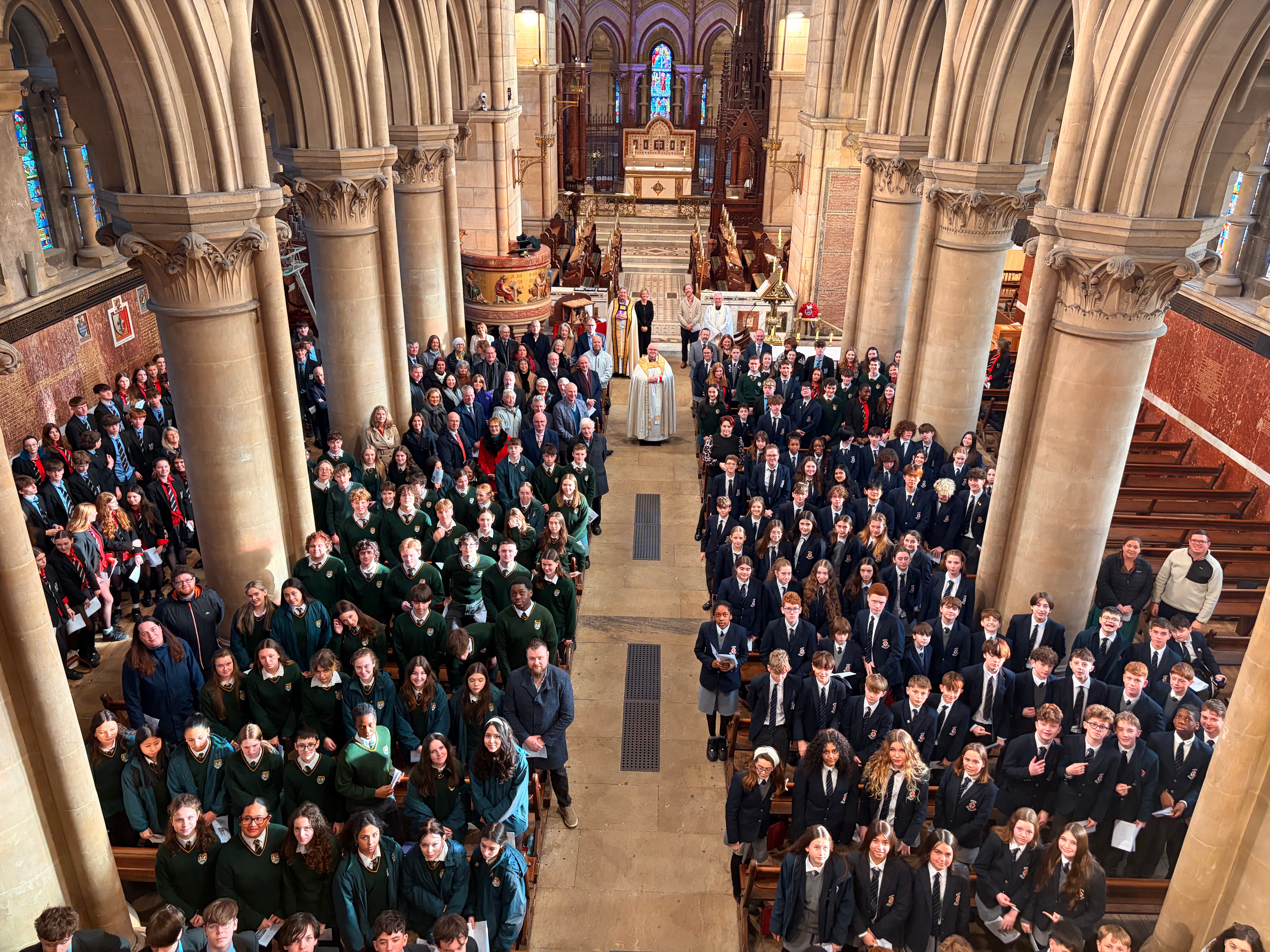 Secondary Schools gather at St Fin Barre's Cathedral for Final Service with Bishop Paul Colton. Photo courtest of Cork, Cloyne and Ross Diocesan website. For the full article click the image.