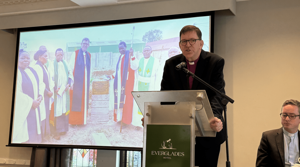 Bishop Andrew Forster addresses members of Synod.