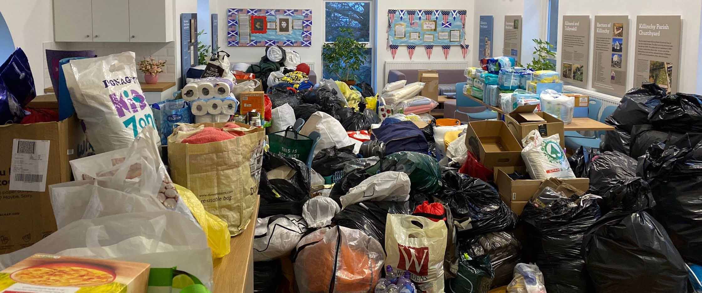 A collection in Killinchy's parish centre.
