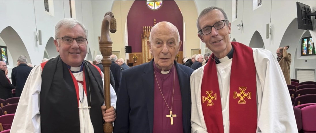 Bishop David McClay, Bishop Edward Darling and Canon Colin Darling.