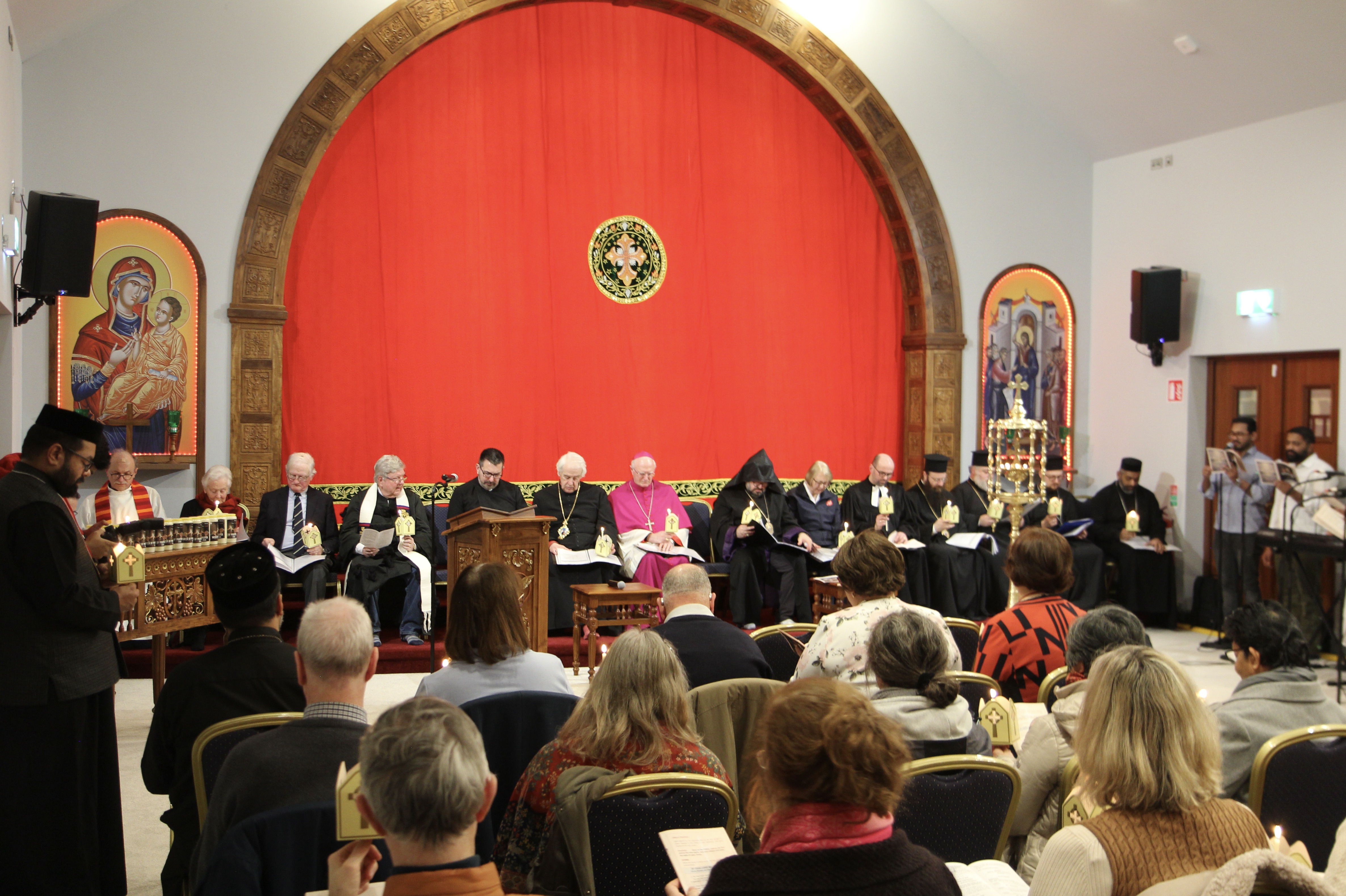 Church leaders in St Thomas' Indian Orthodox Church.