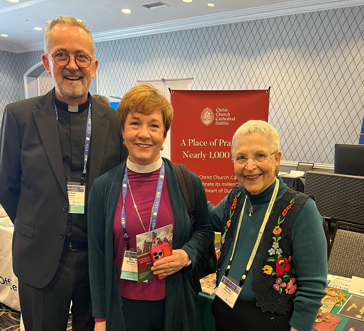 The Dean with the Rt Revd Jennifer Brooke&ndash;Davidson, assistant bishop of North Carolina and Martha Alexander from Christ Church, Charlotte.