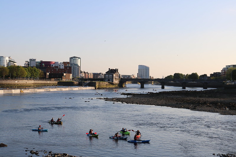 An evening view of the River Shannon, in Limerick, taken at General Synod 2017.