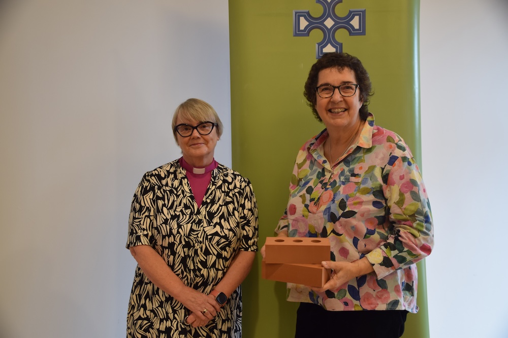 Bishop Pat Storey and Jenny Williams launch the Brick-by-Brick fundraising appeal in Meath and Kildare.