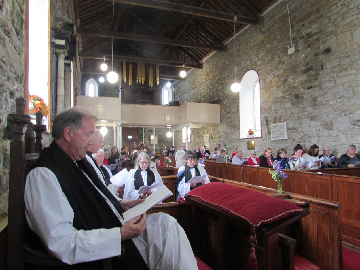 The service under way in Killala.