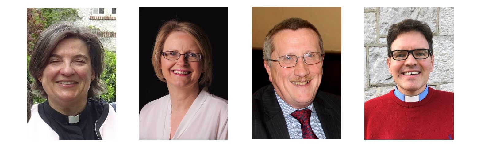 The Honorary Secretaries of the General Synod (from left): the Revd Canon Gillian Wharton; Ms Hazel Corrigan; Mr Ken Gibson; and the Revd Malcolm Kingston.
