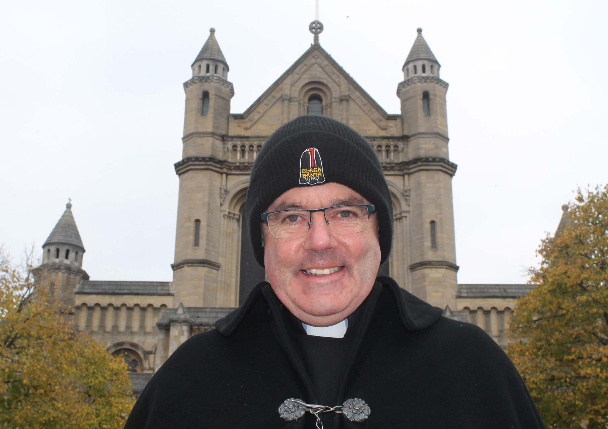 Belfast's Black Santa, Dean Stephen Forde.