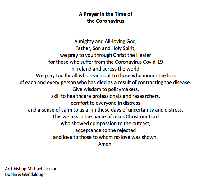 A Prayer in the time of Coronavirus
