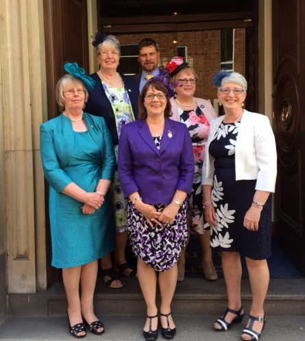 Mothers' Union Diocesan Presidents at the Royal Garden Party, 2017.
