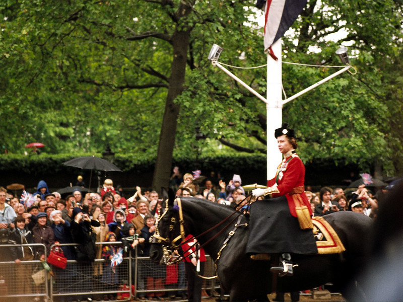 Trooping the Colour, June 1977. Photo credit: Wilford Peloquin.