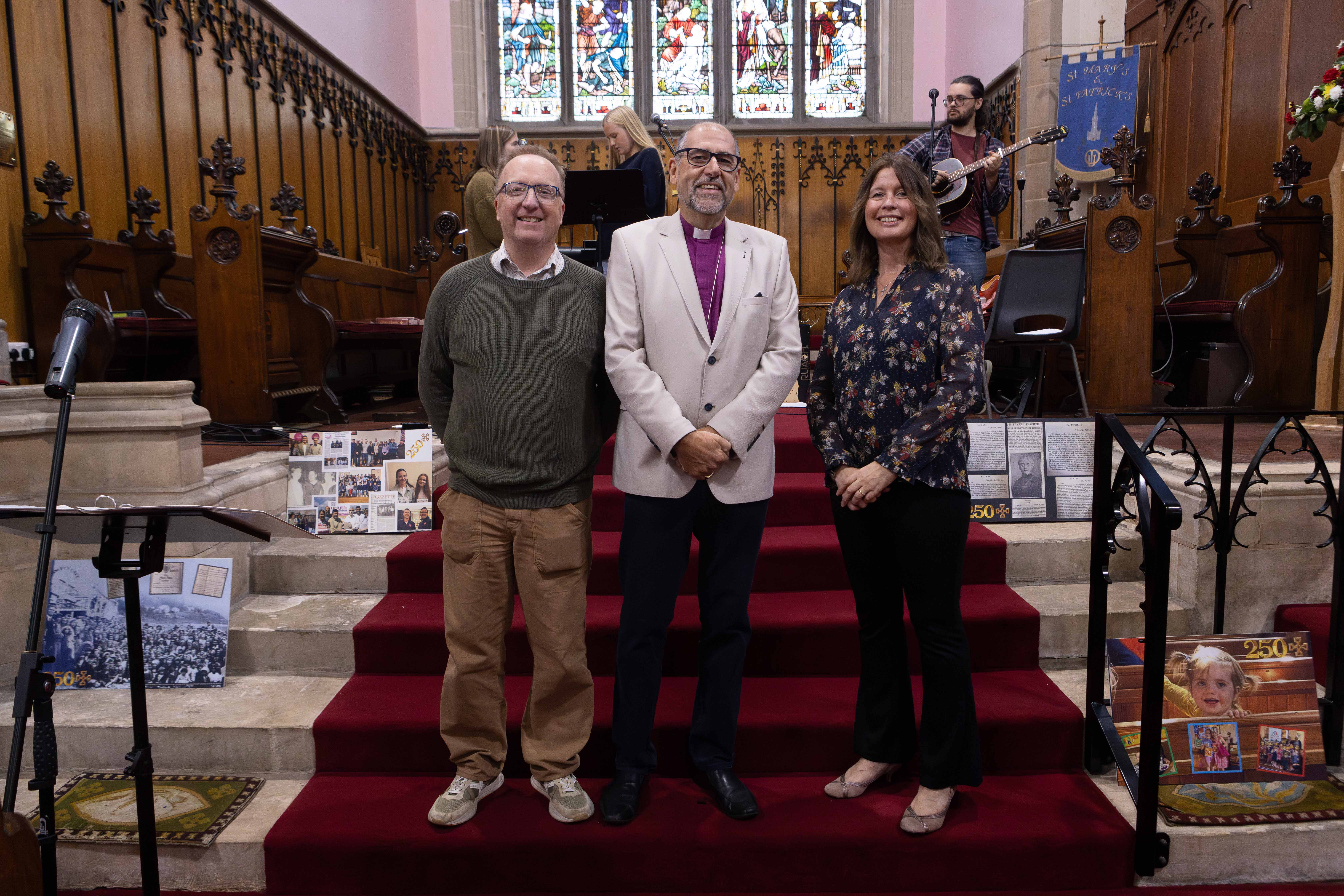 Board for Ministry with Children and Families (BMCF) staff Dr Peter Hamill and Rachael Murphy with Bishop George Davison, Chair.  Photo credit: Frank Dillon Photography.
