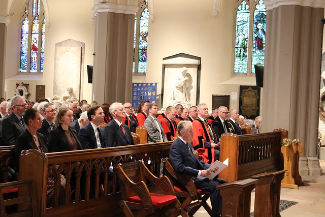 Civic representatives attending the Armagh VE80 service.