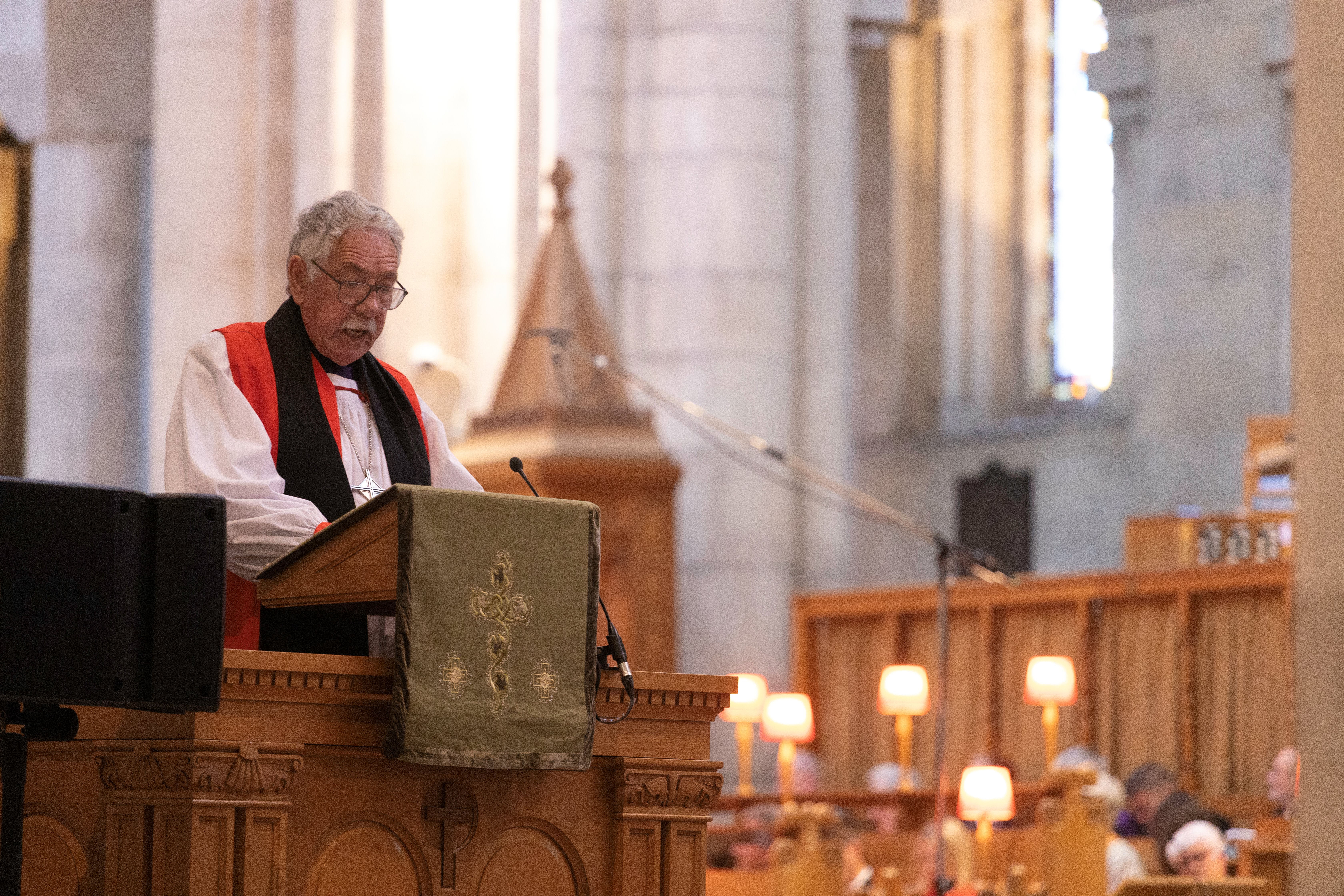 Bishop Trevor Williams preaches at the Service of Thanksgiving for Christian Aid's 80th anniversary.