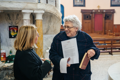 Revd Suzanne Cousins with Benita Stoney, Parish Reader, 2.2.25