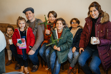 The McWilliams family. St Mary's kindly provided the refreshments after the service.