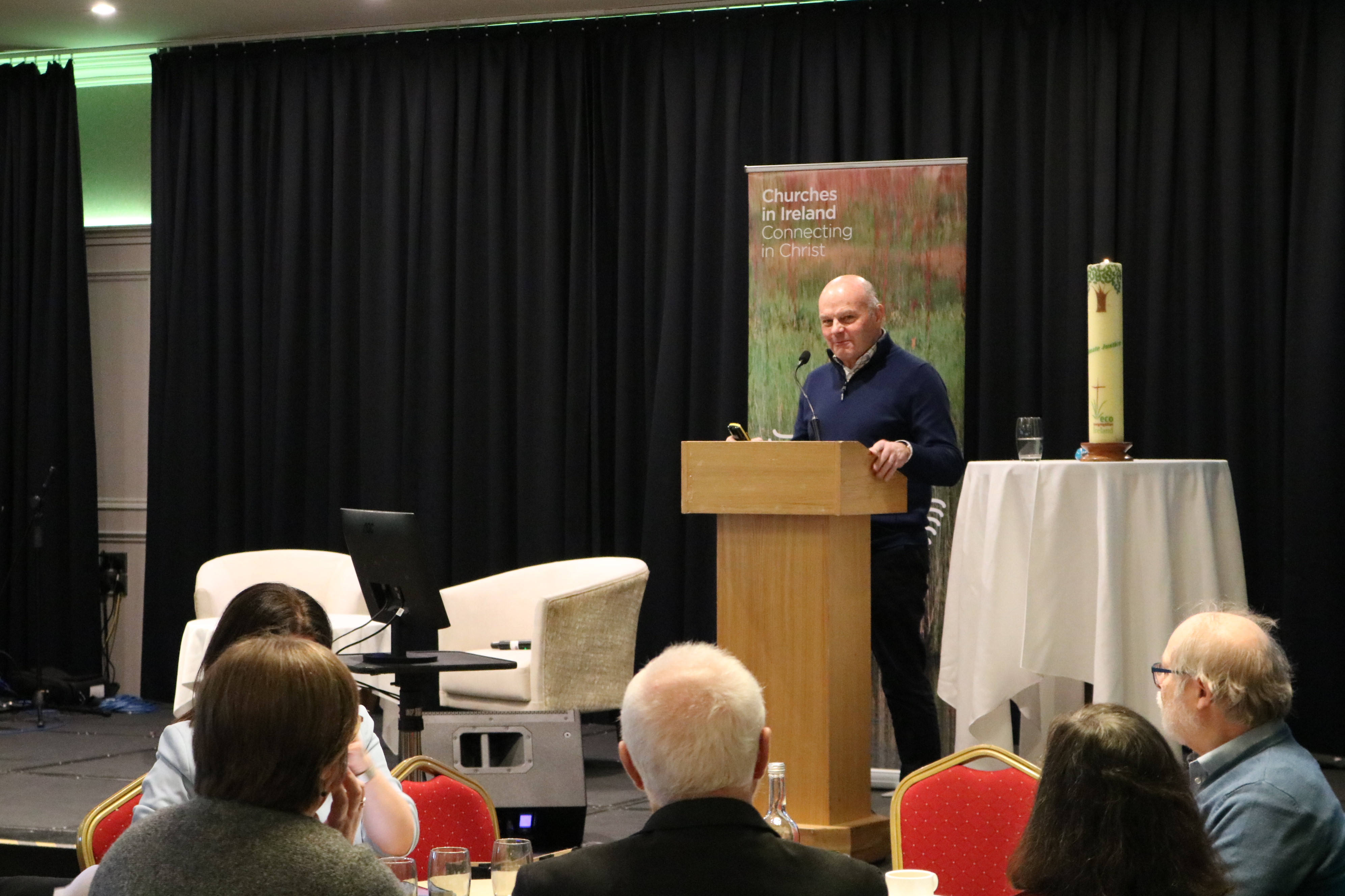 Professor Jim McAdam presents research on the problems and solutions for Lough Neagh.