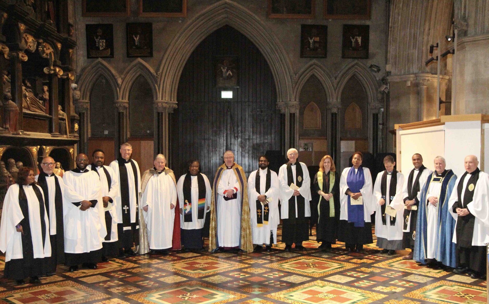 Clergy and lay readers in attendance at the Racial Justice Sunday service in St Patrick's Cathedral, Dublin, in February 2025.