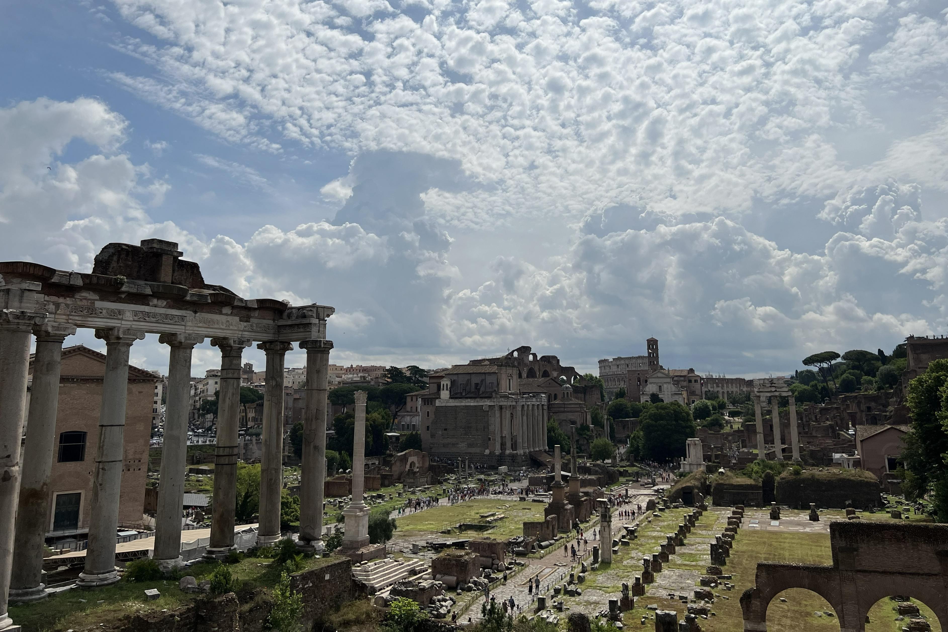 The Roman Forum.